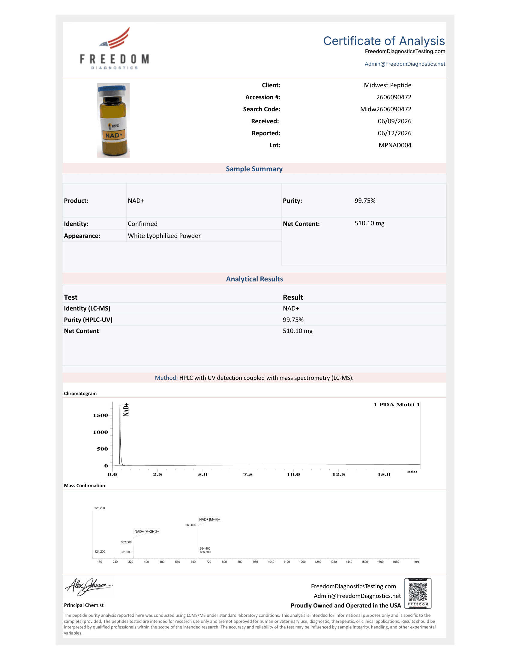 NAD+ 500mg