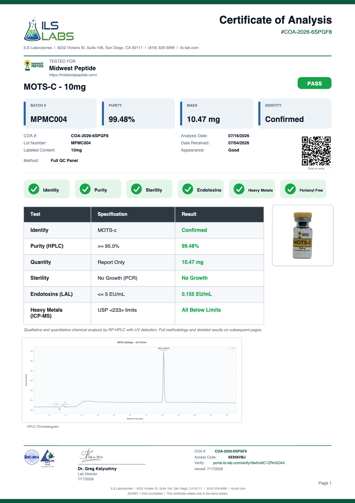 MOTS-C 10mg